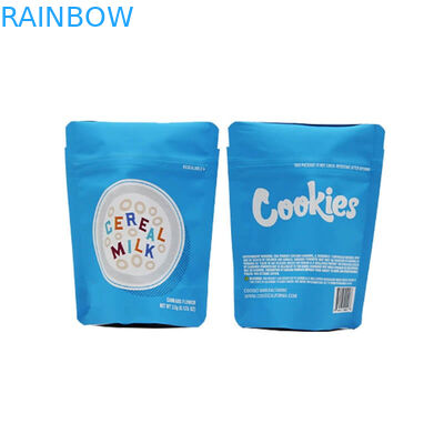 Túi tùy chỉnh bao bì thảo dược, Mylar Cookies Đứng lên Zipper Zipper