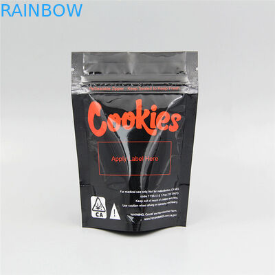 Túi nhựa Ziplock kháng trẻ em Mylar Po Smell Proof Hemp Flower CBD Edibles Cookies Bao bì