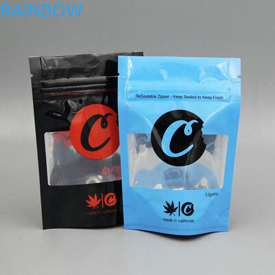 Túi nhựa Ziplock kháng trẻ em Mylar Po Smell Proof Hemp Flower CBD Edibles Cookies Bao bì
