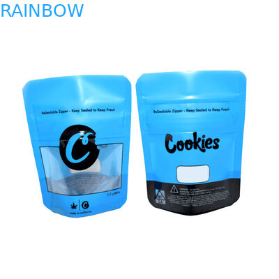 Túi nhựa Ziplock kháng trẻ em Mylar Po Smell Proof Hemp Flower CBD Edibles Cookies Bao bì