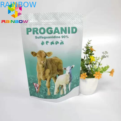 50g 100g Túi Zip Khóa 20% Oxytetracycline Bột hòa tan Thuốc động vật Bao bì