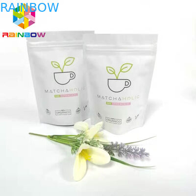 Túi trà buổi sáng Bao bì, túi đứng lên tùy chỉnh bóng loáng Được chứng nhận FDA