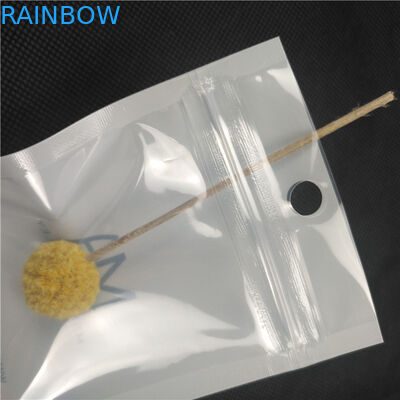 Văn bản đen In túi trang sức Đóng gói Nền trắng cho gói vòng đeo tay Earings