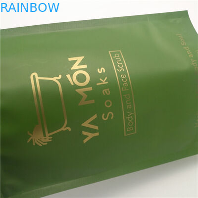 Đứng lên Doypack Nhôm Lá Ziplock Bao bì Túi 8oz 16oz Body Scrub Ngâm Đóng gói