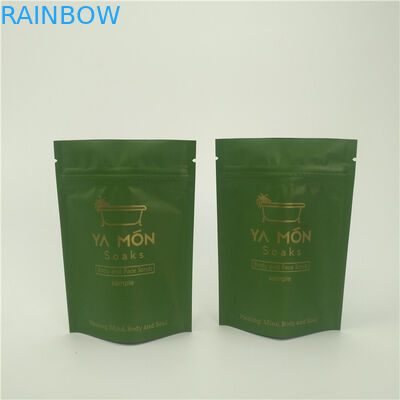 Đứng lên Doypack Nhôm Lá Ziplock Bao bì Túi 8oz 16oz Body Scrub Ngâm Đóng gói