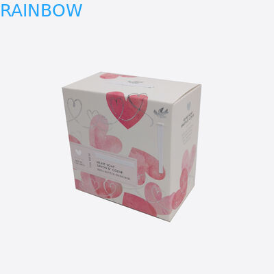 Hiển thị có thể gập lại Hộp giấy Bao bì Các tông trắng cho Mỹ phẩm / Xà phòng / Thực phẩm Cookie Quà tặng