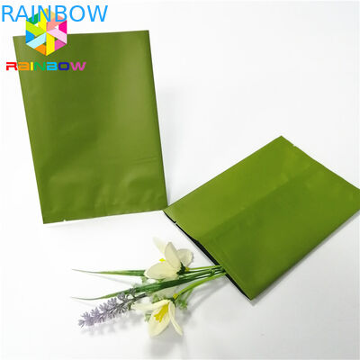 Light Green Back Center Heat Seal Túi Tùy chỉnh Logo Lá Thực phẩm Bột Kẹo Túi