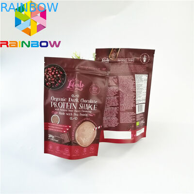 Túi thực phẩm khô có thể tái sử dụng Túi ba mặt giữ nhiệt túi In bóng bề mặt