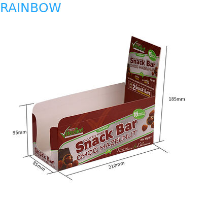 Logo bán lẻ tùy chỉnh giá rẻ In có thể gập lại Tấm bìa các tông Hiển thị Hộp cho Snack Bar Bao bì