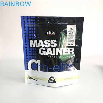 200g Nhôm Zipper Stand Up Túi đóng gói In ống đồng tùy chỉnh cho Protein