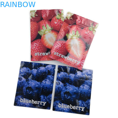 Hương vị trái cây THC Gummies Túi nhựa Bao bì Túi phẳng với Ziper trẻ em