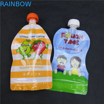 Heat Seal Baby Food Spout Túi Bao bì Túi đựng đồ uống 10 Màu Kích cỡ tùy chỉnh