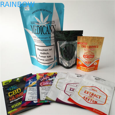 Tùy chỉnh in bằng chứng trẻ em Ziplock Mylar Bag Gummies Túi Kratom Pill Sachet