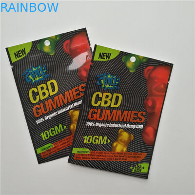 In kỹ thuật số Túi khóa kín khí bằng nhôm Lá CBD Gummy Túi nhỏ