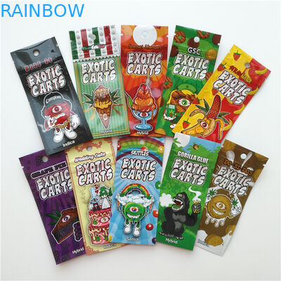 Vape Cartridge Nhôm Lá Bao bì Túi Exotic Cart Túi Tùy chỉnh Logo