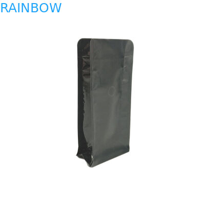 Túi đôi Ziplock Mylar đáy Gusset Bao bì nhựa Biodegradeble có van