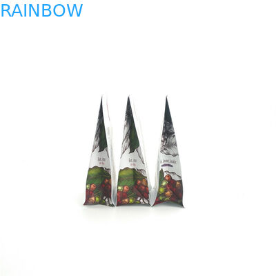 Túi đôi Ziplock Mylar đáy Gusset Bao bì nhựa Biodegradeble có van