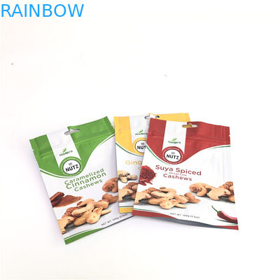 Có thể phân hủy sinh học Đứng lên túi Zipper In ống đồng tùy chỉnh cho bao bì thực phẩm