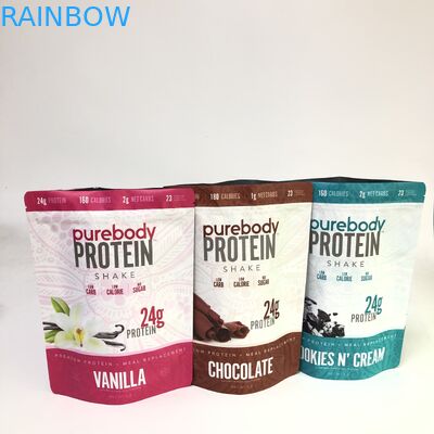 Có thể phân hủy sinh học Đứng lên túi Zipper In ống đồng tùy chỉnh cho bao bì thực phẩm