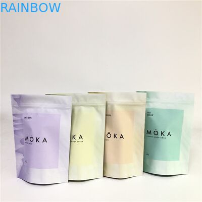 Có thể phân hủy sinh học Đứng lên túi Zipper In ống đồng tùy chỉnh cho bao bì thực phẩm