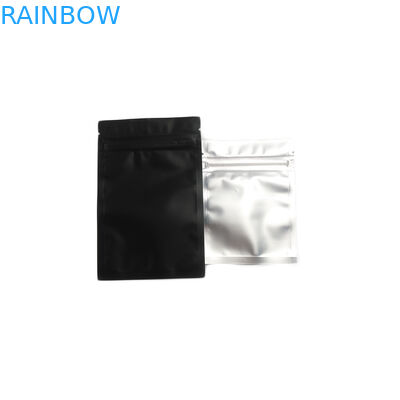 Heat Seal Tùy chỉnh in túi nhựa Nhôm Lá Sachet Matte Black Ziplock