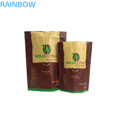 Tùy chỉnh mờ kết thúc túi trà cà phê, nhôm lá đứng lên túi với Zipper