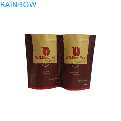 Tùy chỉnh mờ kết thúc túi trà cà phê, nhôm lá đứng lên túi với Zipper