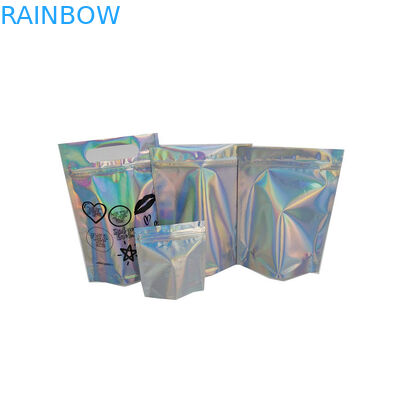 Mỹ phẩm Zipper Zipper Túi đựng mỹ phẩm Nhựa Mylar Hologram Foil Ziplock Bao bì