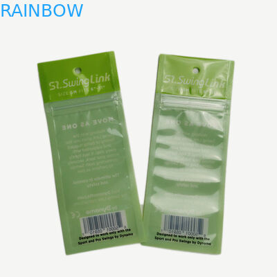 Ba mặt kín Tansparent Túi trước Thực phẩm Sức khỏe Wrapper Zipper Tùy chỉnh hàng đầu