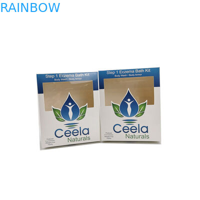 Glossy White Tông Paper Box Bao bì Bán lẻ Chăm sóc da Ứng dụng Rửa cơ thể