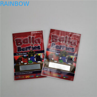 Zipper Túi nhựa Túi đóng gói Cây gai dầu CBD Cookies Candy Bear Gummies Đóng gói