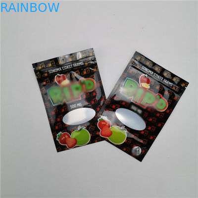 Túi nhựa nhỏ Túi đóng gói 100% hữu cơ gai dầu công nghiệp CBD Gummy Đóng gói