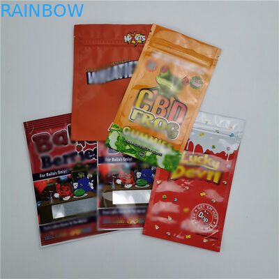 Gummy Candy Snack Thực phẩm Bao bì Túi In tùy chỉnh Mùi Proof Ziplock Dễ mở