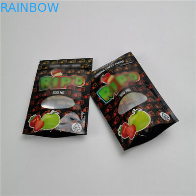 CBD 3 Side Seal Tùy chỉnh In đứng lên Túi Túi bao bì Lá Vật liệu nhiều lớp