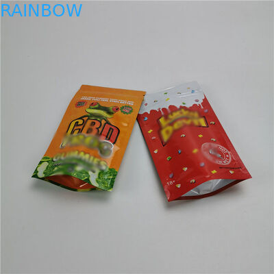 CBD 3 Side Seal Tùy chỉnh In đứng lên Túi Túi bao bì Lá Vật liệu nhiều lớp