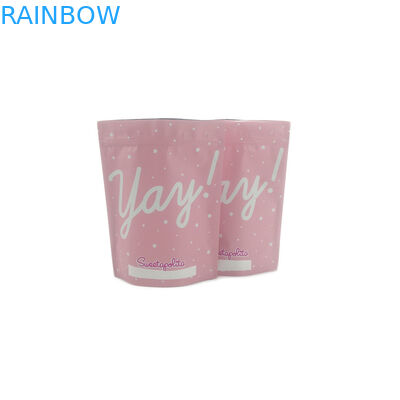 Túi nhựa có thể đóng gói Bao bì Ziplock Shinny Túi chà tự nhiên In ống đồng