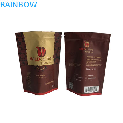 Nhôm Lá Lá Túi Bao bì Ziplock Doypack Cà phê Mylar Túi Matt Bề mặt