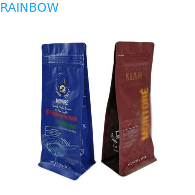 Hạt cà phê Túi trà Bao bì Tùy chỉnh In ấn Zipper Top đứng lên túi