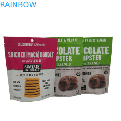 Bao bì bột đứng Up Zipper nhôm lá túi