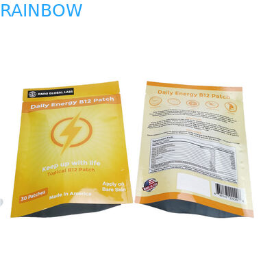 Năng lượng điện B12 Patch Bao bì Mylar Ziplock Foil Pouch