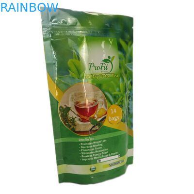 Glossy Kết thúc Zip Lock Nhiều lớp lá đứng lên Túi