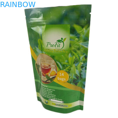 Glossy Kết thúc Zip Lock Nhiều lớp lá đứng lên Túi