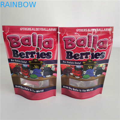 CBD Weed đứng lên ống đồng In túi nhựa Bao bì