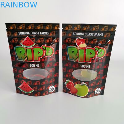 CBD Weed đứng lên ống đồng In túi nhựa Bao bì