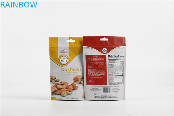 Bánh quy chống ẩm Nuts Ziplock đứng lên túi