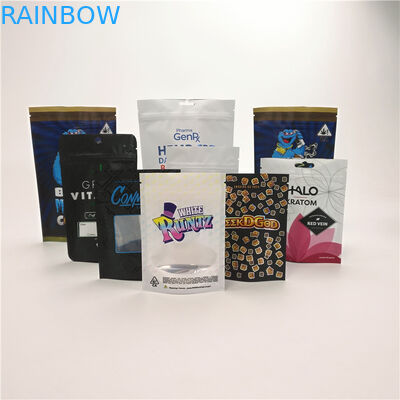 Tùy chỉnh túi bằng chứng trẻ em chống ẩm cỏ dại CBD runtz rừng cookie thuốc đứng lên túi