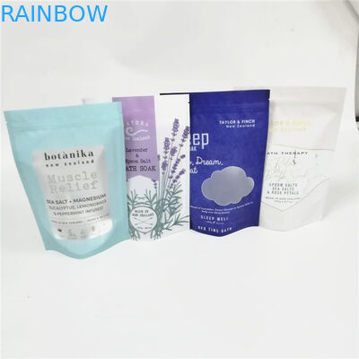 Giấy nhôm tùy chỉnh 12oz muối tắm / kem tẩy tế bào chết toàn thân bao bì ziplock doypack túi cà phê