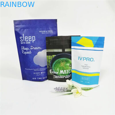 Giấy nhôm tùy chỉnh 12oz muối tắm / kem tẩy tế bào chết toàn thân bao bì ziplock doypack túi cà phê