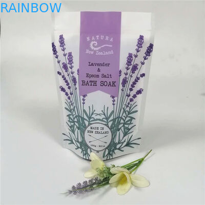 Giấy nhôm tùy chỉnh 12oz muối tắm / kem tẩy tế bào chết toàn thân bao bì ziplock doypack túi cà phê