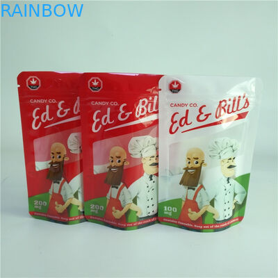 Túi bao bì hương thảo mộc có thể hàn lại được in tùy chỉnh CBD Gummies Túi viên nang Sachet